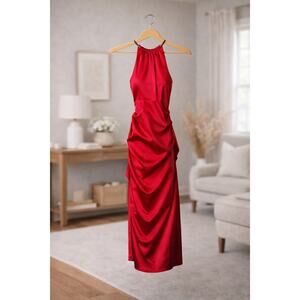 Cache Pink Ruched Bodycon Dress Size 4 NWT Metal Collar Sexy Cocktail Date Night